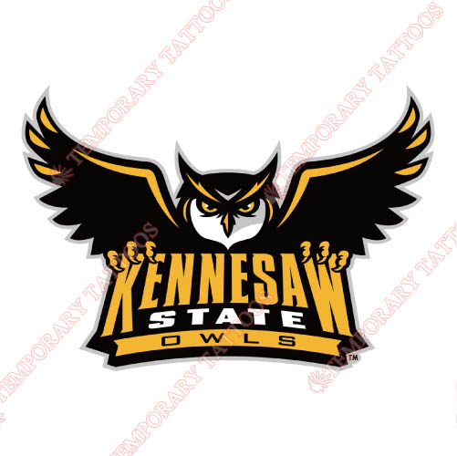 Kennesaw State Owls Customize Temporary Tattoos Stickers NO.4723